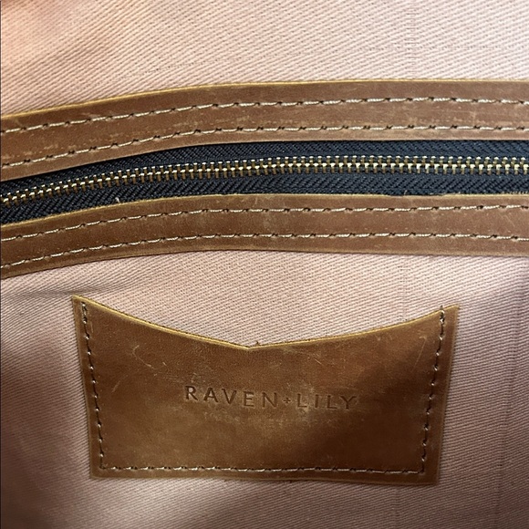 Raven + Lily Tan Leather Backpack NWOT main image 8